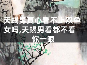 天蝎男真心看不上双鱼女吗,天蝎男看都不看你一眼