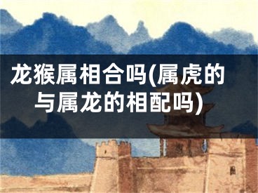 龙猴属相合吗(属虎的与属龙的相配吗)