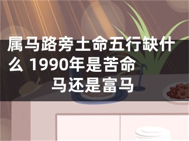 属马路旁土命五行缺什么 1990年是苦命马还是富马