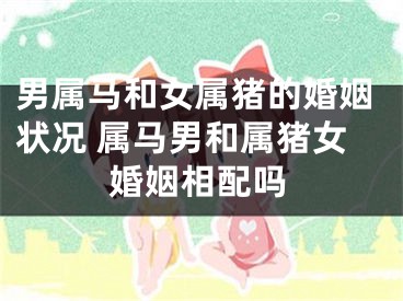 男属马和女属猪的婚姻状况 属马男和属猪女婚姻相配吗