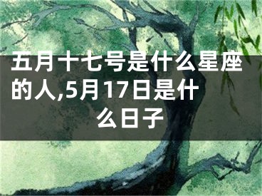 五月十七号是什么星座的人,5月17日是什么日子