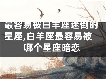 最容易被白羊座迷倒的星座,白羊座最容易被哪个星座暗恋