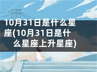 10月31日是什么星座(10月31日是什么星座上升星座)