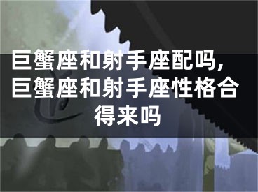 巨蟹座和射手座配吗,巨蟹座和射手座性格合得来吗