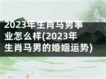 2023年生肖马男事业怎么样(2023年生肖马男的婚姻运势)
