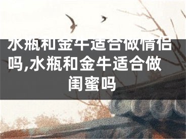 水瓶和金牛适合做情侣吗,水瓶和金牛适合做闺蜜吗