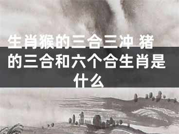 生肖猴的三合三冲 猪的三合和六个合生肖是什么