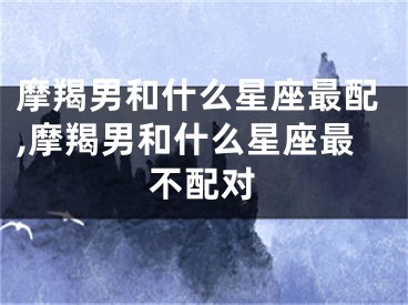摩羯男和什么星座最配,摩羯男和什么星座最不配对