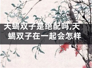 天蝎双子是绝配吗,天蝎双子在一起会怎样