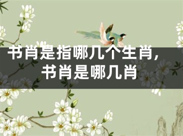书肖是指哪几个生肖,书肖是哪几肖