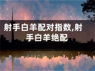射手白羊配对指数,射手白羊绝配