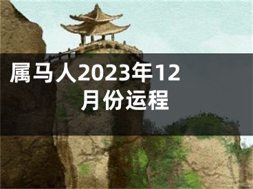 属马人2023年12月份运程