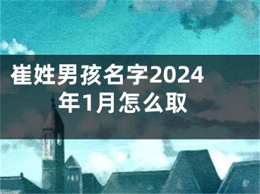 崔姓男孩名字2024年1月怎么取
