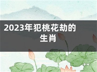 2023年犯桃花劫的生肖