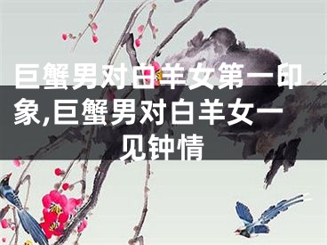 巨蟹男对白羊女第一印象,巨蟹男对白羊女一见钟情