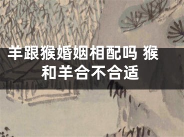 羊跟猴婚姻相配吗 猴和羊合不合适