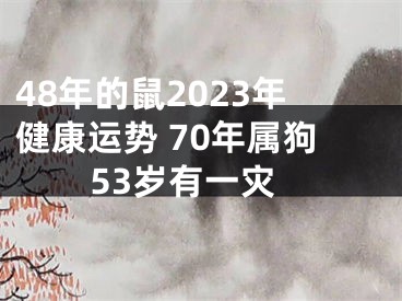 48年的鼠2023年健康运势 70年属狗53岁有一灾