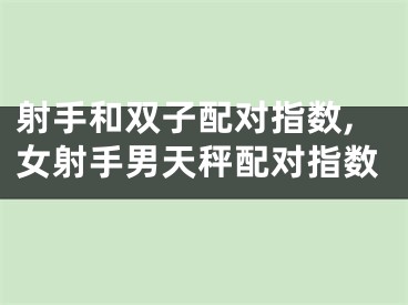 射手和双子配对指数,女射手男天秤配对指数