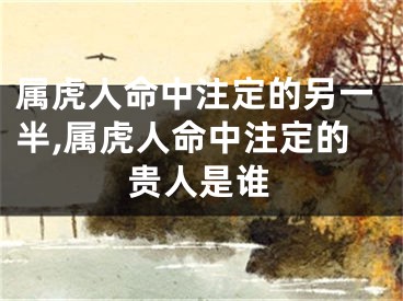 属虎人命中注定的另一半,属虎人命中注定的贵人是谁
