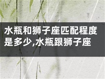 水瓶和狮子座匹配程度是多少,水瓶跟狮子座