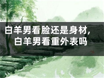 白羊男看脸还是身材,白羊男看重外表吗