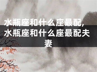 水瓶座和什么座最配,水瓶座和什么座最配夫妻