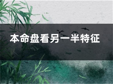本命盘看另一半特征