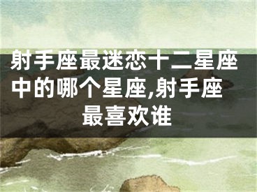 射手座最迷恋十二星座中的哪个星座,射手座最喜欢谁