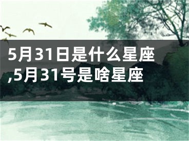 5月31日是什么星座,5月31号是啥星座