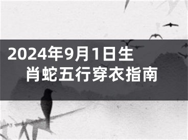 2024年9月1日生肖蛇五行穿衣指南