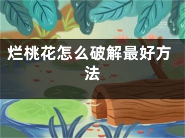 烂桃花怎么破解最好方法