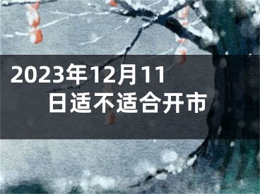2023年12月11日适不适合开市