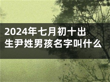 2024年七月初十出生尹姓男孩名字叫什么