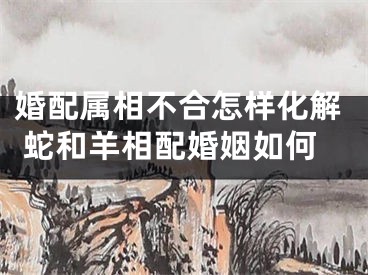 婚配属相不合怎样化解 蛇和羊相配婚姻如何