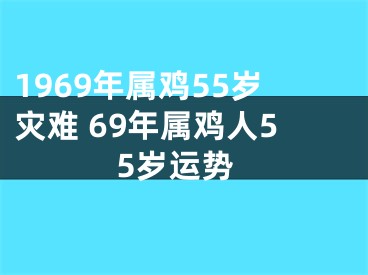 1969年属鸡55岁灾难 69年属鸡人55岁运势