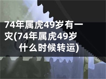 74年属虎49岁有一灾(74年属虎49岁什么时候转运)