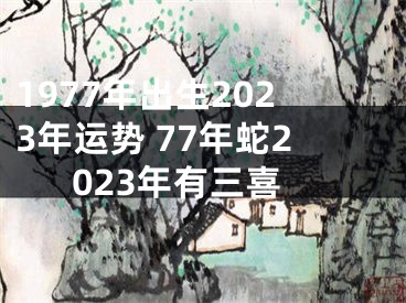 1977年出生2023年运势 77年蛇2023年有三喜