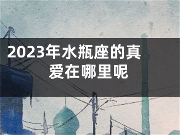 2023年水瓶座的真爱在哪里呢