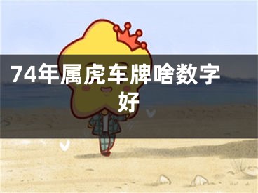 74年属虎车牌啥数字好