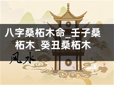 八字桑柘木命_壬子桑柘木_癸丑桑柘木