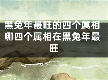 黑兔年最旺的四个属相哪四个属相在黑兔年最旺