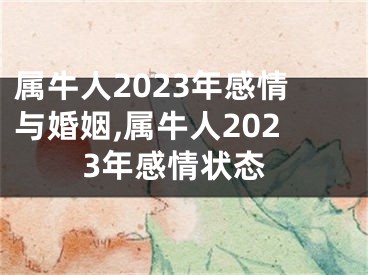 属牛人2023年感情与婚姻,属牛人2023年感情状态