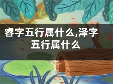 睿字五行属什么,泽字五行属什么
