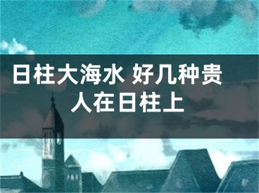 日柱大海水 好几种贵人在日柱上