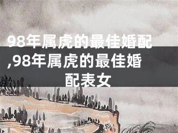 98年属虎的最佳婚配,98年属虎的最佳婚配表女