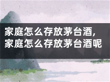 家庭怎么存放茅台酒,家庭怎么存放茅台酒呢