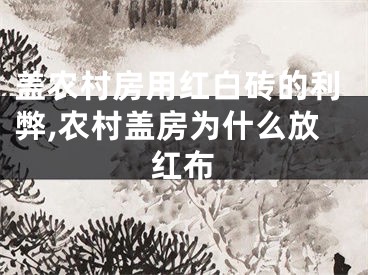 盖农村房用红白砖的利弊,农村盖房为什么放红布