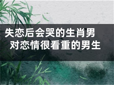 失恋后会哭的生肖男 对恋情很看重的男生
