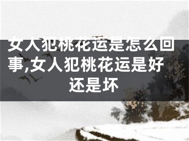 女人犯桃花运是怎么回事,女人犯桃花运是好还是坏
