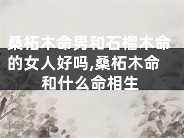 桑柘木命男和石榴木命的女人好吗,桑柘木命和什么命相生